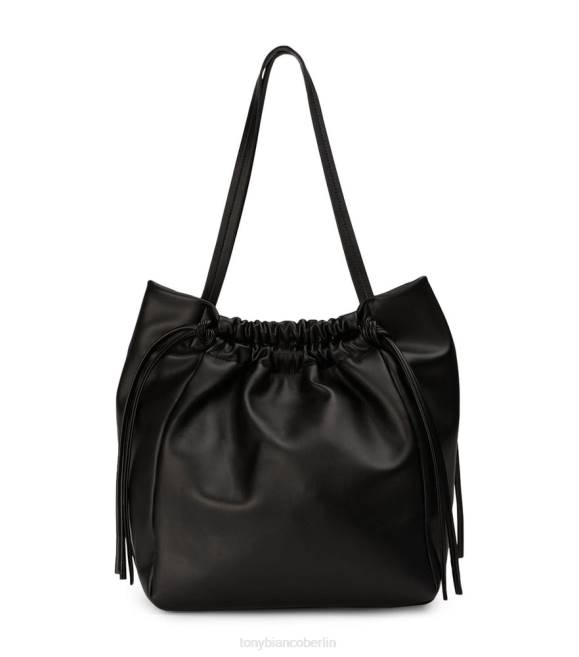 Handtaschen| de Tony Bianco Frauen Glückshandtasche schwarzes Nappaleder 4624688